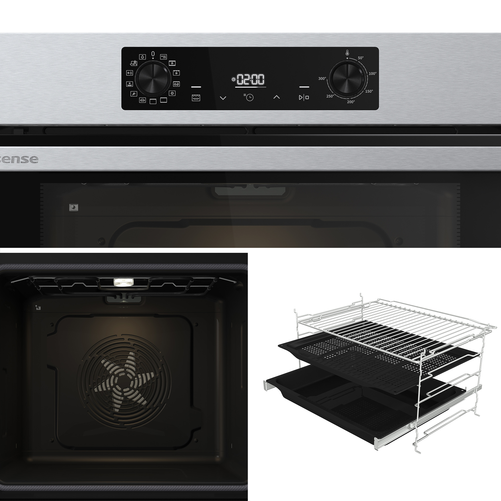 Hisense - BI64223EPX – Forno Pirolítico 78L Serie Hi4, Classe A++