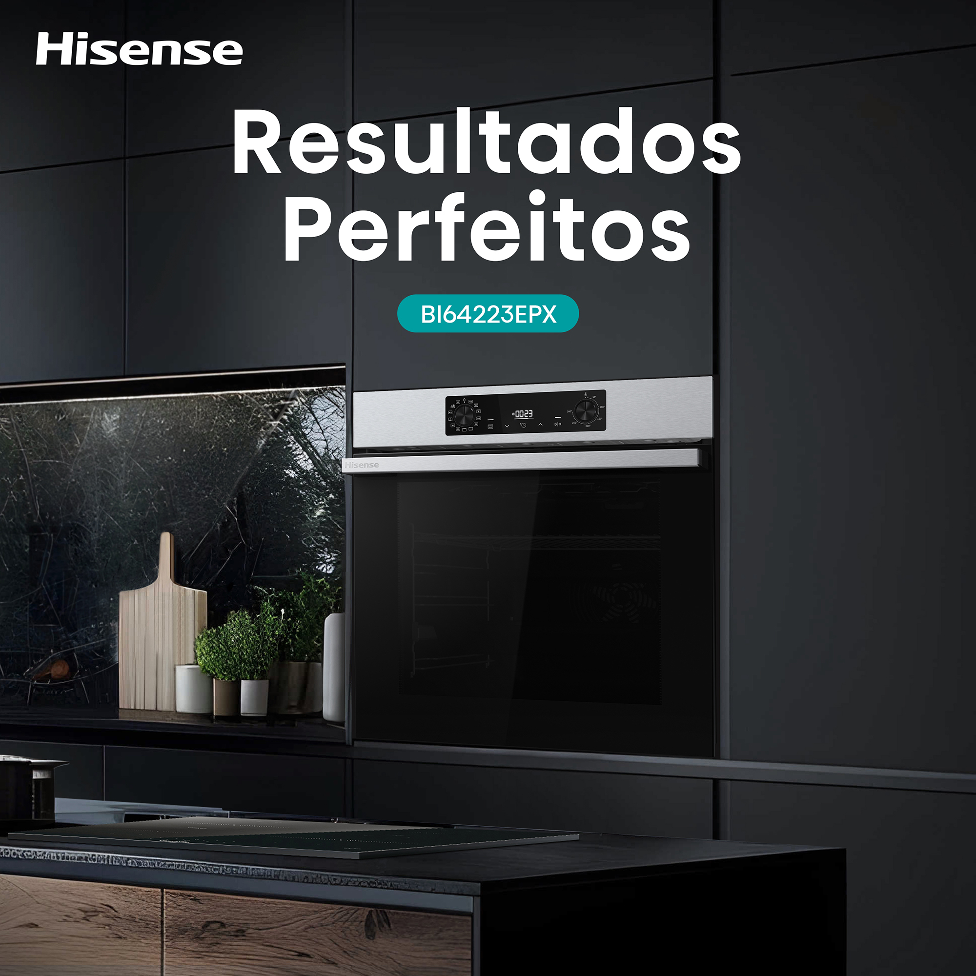 Hisense - BI64223EPX – Forno Pirolítico 78L Serie Hi4, Classe A++
