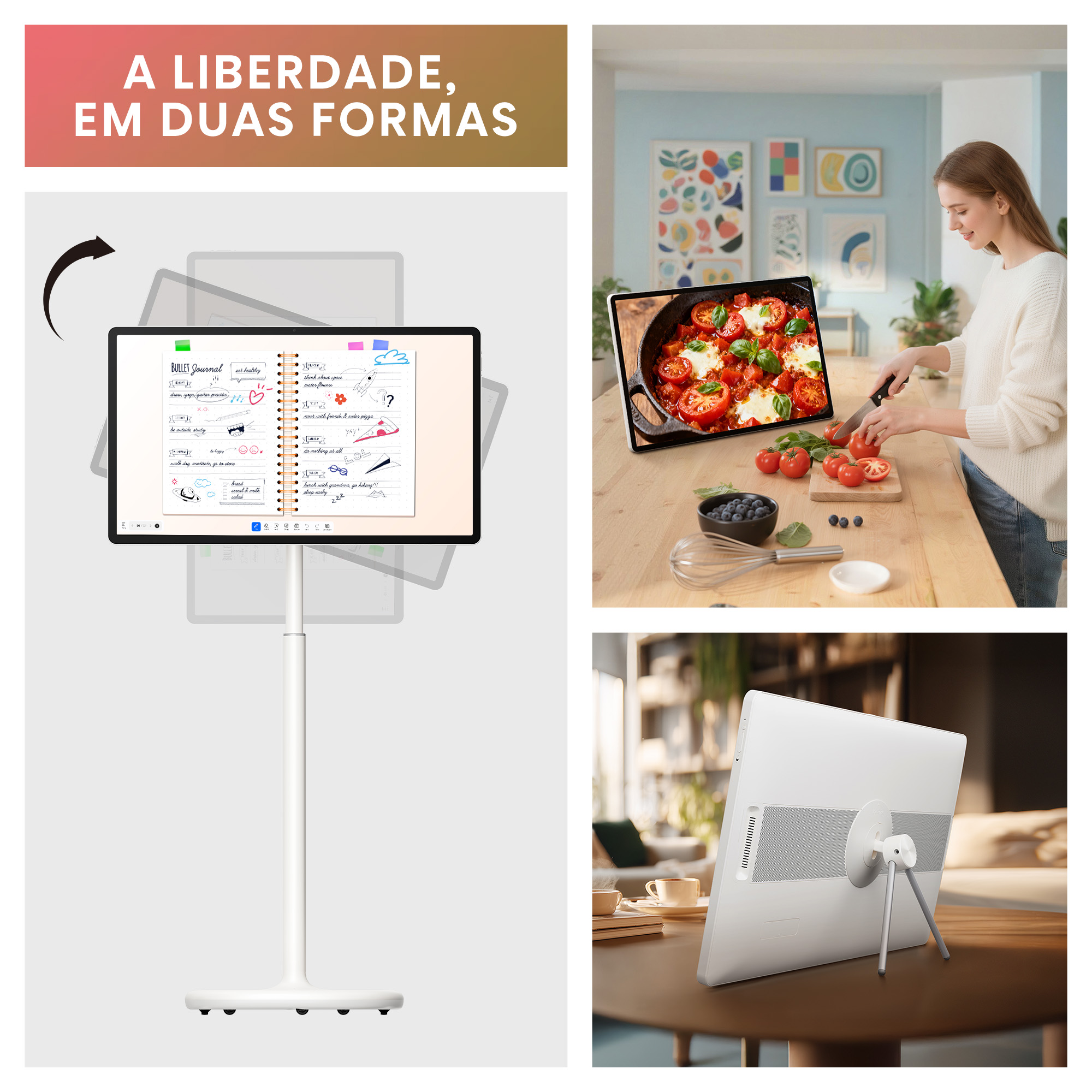 Hisense - Série S6S TV Tátil 4K UHD 32S6S, 32’’ com Android e Bateria integrada na Base