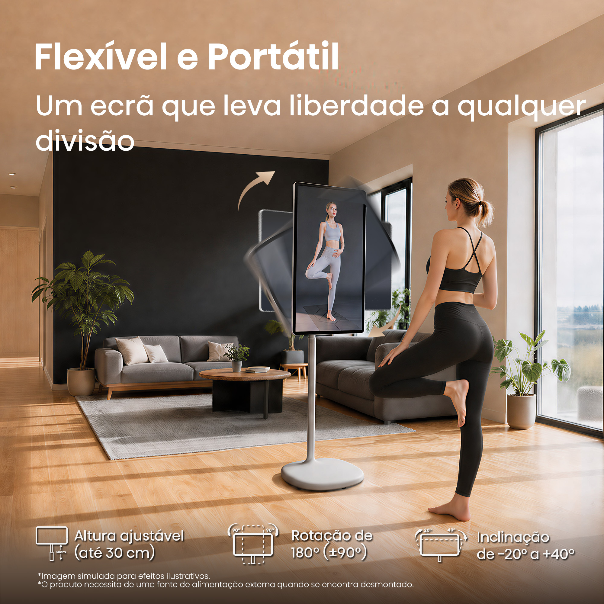 Hisense - Série S6S TV Tátil 4K UHD 32S6S, 32’’ com Android e Bateria integrada na Base